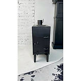 Заводська піч-буржуйка для будинку, квартири, теплиці, гаража з варильною поверхнею, фото 4