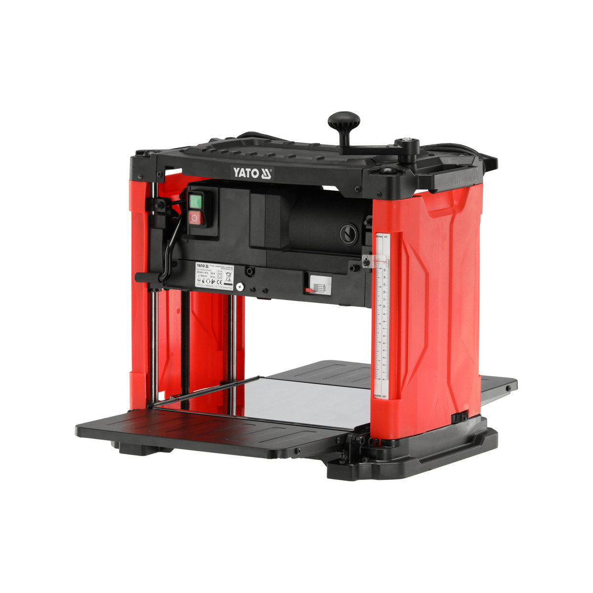 Рейсмусовий верстат 230 В (1.8 кВт) 2 ножі (W= 330 мм) H= 3-160 мм (струг T= 0.8-2.4 мм) Yato YT-82148, фото 1