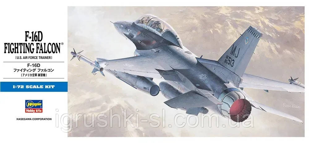 Збірна модель (1:72) Літак F-16D Fighting Falcon, фото 1