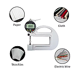 Товщиномір цифровий Shahe 5335-10 з роликом для безперервного вимірювання, діапазон 0-10 мм, дискретність 0,001 мм, фото 5