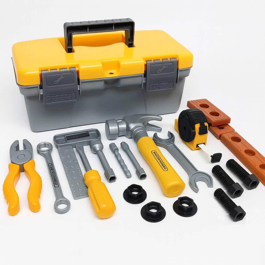 Набір інструментів для дітей Power Tools T010 у валізі — дитячий ігровий чемодан з інструментами, фото 1