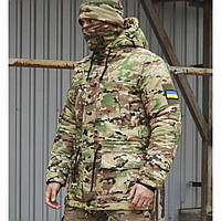 Тактична куртка зимова парка мальтикам військова армійська, куртка парка польова тепла бойова на флісі