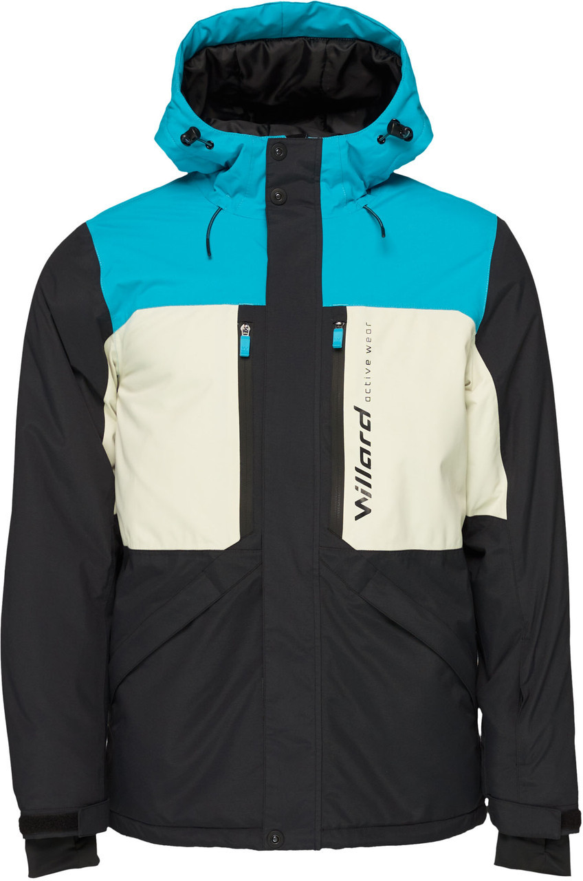 Куртка лижна чоловіча Willard BEROS (black / white / turquoise, XXL)
