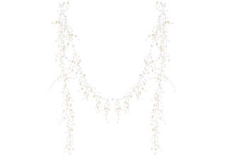 Гірлянда з намистинами кремова 150 см BonaDi 703-174