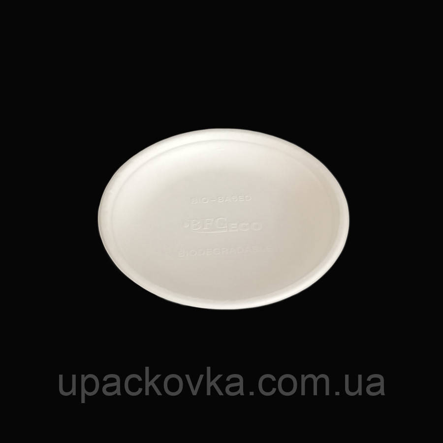 Тарілка ЕКО з дерев'яного волокна d-170 мм, h-15 мм. 50 шт/уп, 14 уп/ящ WFRP 17-1, фото 1