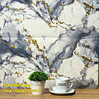 Стінова самоклеюча РЕТ плитка мармур Ренн 600*300*3 мм, фото 2