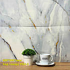 Стінова самоклеюча РЕТ плитка мармур Кемпер 600*300*3 мм, фото 2