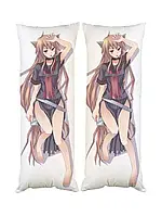Подушка дакімакура Хоро Вовчиця та прянощі декоративна ростова подушка для обіймання