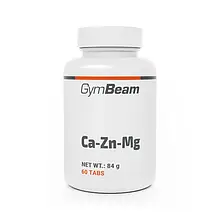 Комплекс мінералів Ca-Zn-Mg - GymBeam, 60 таблеток