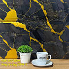 Стінова самоклеюча РЕТ плитка мармур Діжон 600*300*3 мм, фото 2