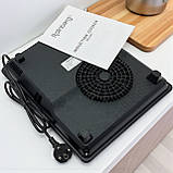 Плита кухонна індукційна 3500 Вт на одну комфорку регулюванням температури та таймер з автовимкненням сенсорне керуванння, фото 3