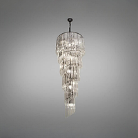 Кришталеві люстри-каскад у сучасних інтер'єрах