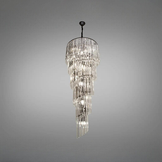 Кришталеві люстри-каскад у сучасних інтер'єрах