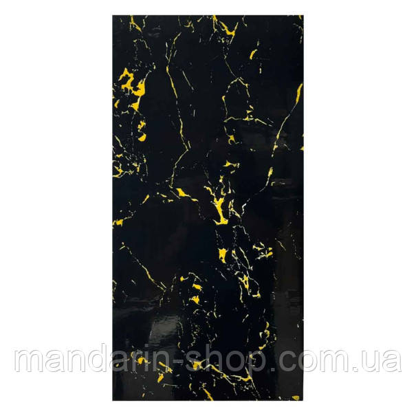 Стінова самоклеюча РЕТ плитка мармур Ніцца 600*300*3 мм, фото 1