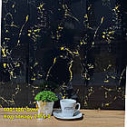 Стінова самоклеюча РЕТ плитка мармур Ніцца 600*300*3 мм, фото 2