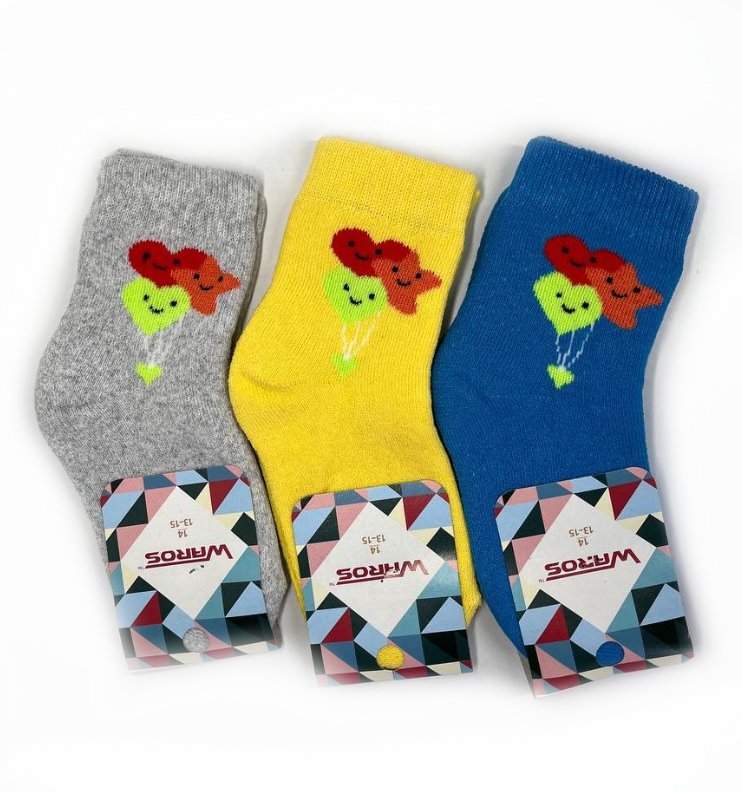 Шкарпетки дитячі махрові "Love" 14 р. (12 пар!) (Зимові) Варос, фото 1