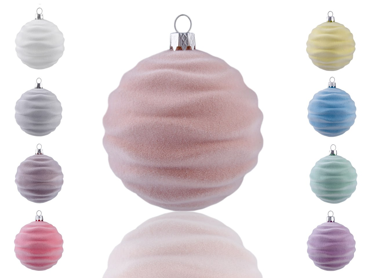 Набір куль "Хвиля оксамит" 10см 3шт