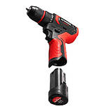 Дриль-шурупокрут акумуляторний, безщітковий двигун, 12 В, 50 Nm, 0-500/0-1900 об/хв INTERTOOL WT-0322, фото 2