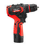 Дриль-шурупокрут акумуляторний, безщітковий двигун, 12 В, 50 Nm, 0-500/0-1900 об/хв INTERTOOL WT-0322, фото 3