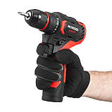 Дриль-шурупокрут акумуляторний, безщітковий двигун, 12 В, 50 Nm, 0-500/0-1900 об/хв INTERTOOL WT-0322, фото 9