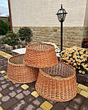 Спідничка із лози в натуральному кольорі D-75см, фото 6