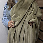 Хутро кролик, колір світла оливка, фото 3