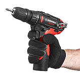 Дриль-шурупокрут акумуляторний, 12 В, 30 Nm, 0-350/0-1300 об/хв, патрон 0,8-10 мм, 2,0 Аг, знімний патрон INTERTOOL WT-0318, фото 8