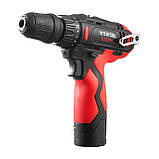 Дриль-шурупокрут акумуляторний, 12 В, 30 Nm, 0-350/0-1300 об/хв, патрон 0,8-10 мм, 2,0 Аг, знімний патрон INTERTOOL WT-0318, фото 7