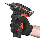 Дриль-шурупокрут акумуляторний, 12 В, 30 Nm, 0-350/0-1300 об/хв, патрон 0,8-10 мм, 2,0 Аг, знімний патрон INTERTOOL WT-0318, фото 9