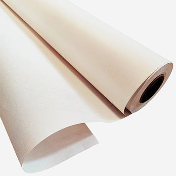 КОЛЕНКОР білий/Тканина дубльована палітурна 100% віскоза  на папері, рулон 0,95*3 м