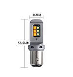 Жовто-біла BA15D P21/5W 1157 двох кольорова автолампа, фото 2