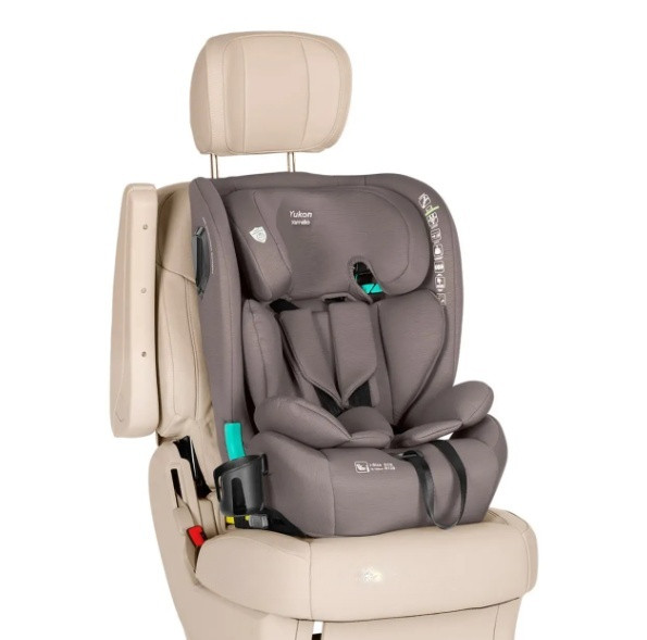 Автокрісло Carrello Yukon Deepwater Grey — для дітей 76-150см, ISOFIX, з нахилом і аксесуарами, фото 1
