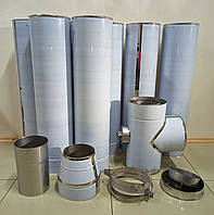 Труба димохідна утеплена 180/250 1мм (комплект) сталь 304