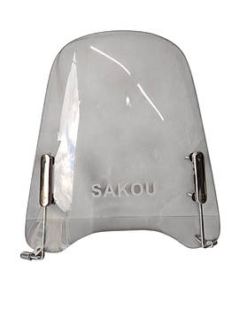 Скло вітрове 440 мм на 400 мм із кріпленням