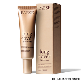 Тональний крем Люмінус світловідбивний Long Cover Luminous Paese 30ml