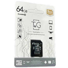 Карта пам'яті micro SD T&G 64Gb