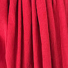 Вельвет браш, дрібний рубчик, колір червоний, фото 2