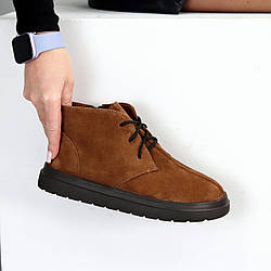 Дизайнерські руді черевики дезерти натуральна замша в асортименті