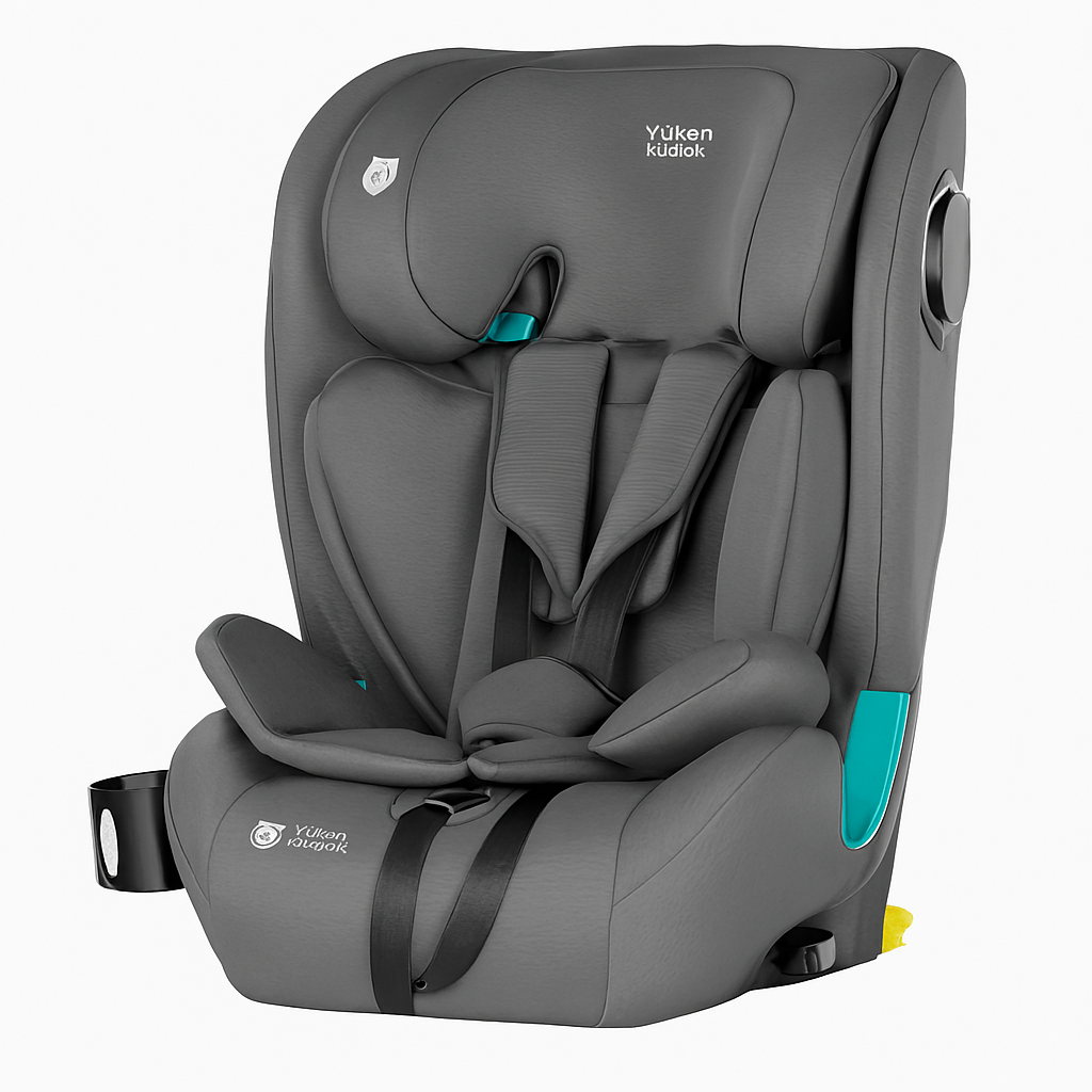 Автокрісло для дітей Carrello Yukon CRL-15808 Seashell Grey — i-Size 76–150 см, ISOFIX, з нахилом і підсклянником, фото 1