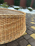 Кошик під ялинку із природної лози D-80см, фото 7