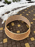 Кошик під ялинку із природної лози D-80см, фото 6