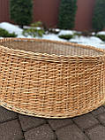 Кошик під ялинку із природної лози D-80см, фото 4