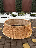 Кошик під ялинку із природної лози D-80см, фото 2