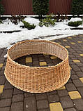 Кошик під ялинку із природної лози D-80см, фото 5