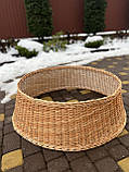 Кошик під ялинку із природної лози D-80см, фото 3