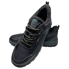 Кросівки чоловічі чорні утеплені хутром, фото 3