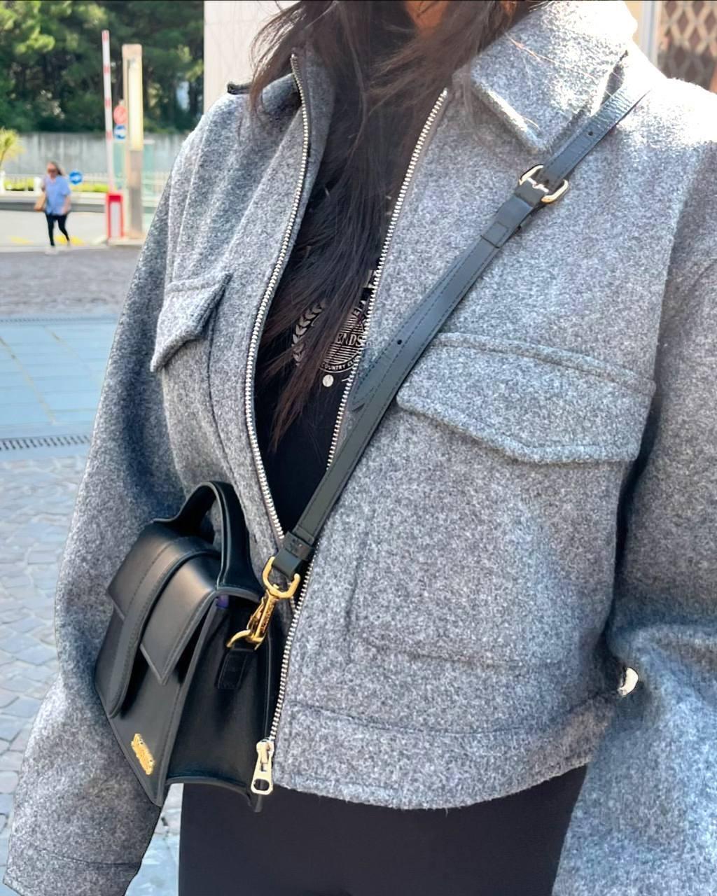 Бомбер жіночий кашеміровий Модель: 817-158 Колір: Меланж, чорний, шоколад, фото 1