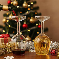 Оригінальний келих перевернутого дизайну для вина та коктейлів