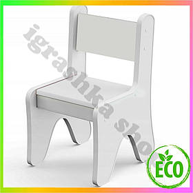 Стільчик для дітей у дитячу кімнату білий зручний стілець для ігор з ящиком сучасний дизайн безпечні матеріали