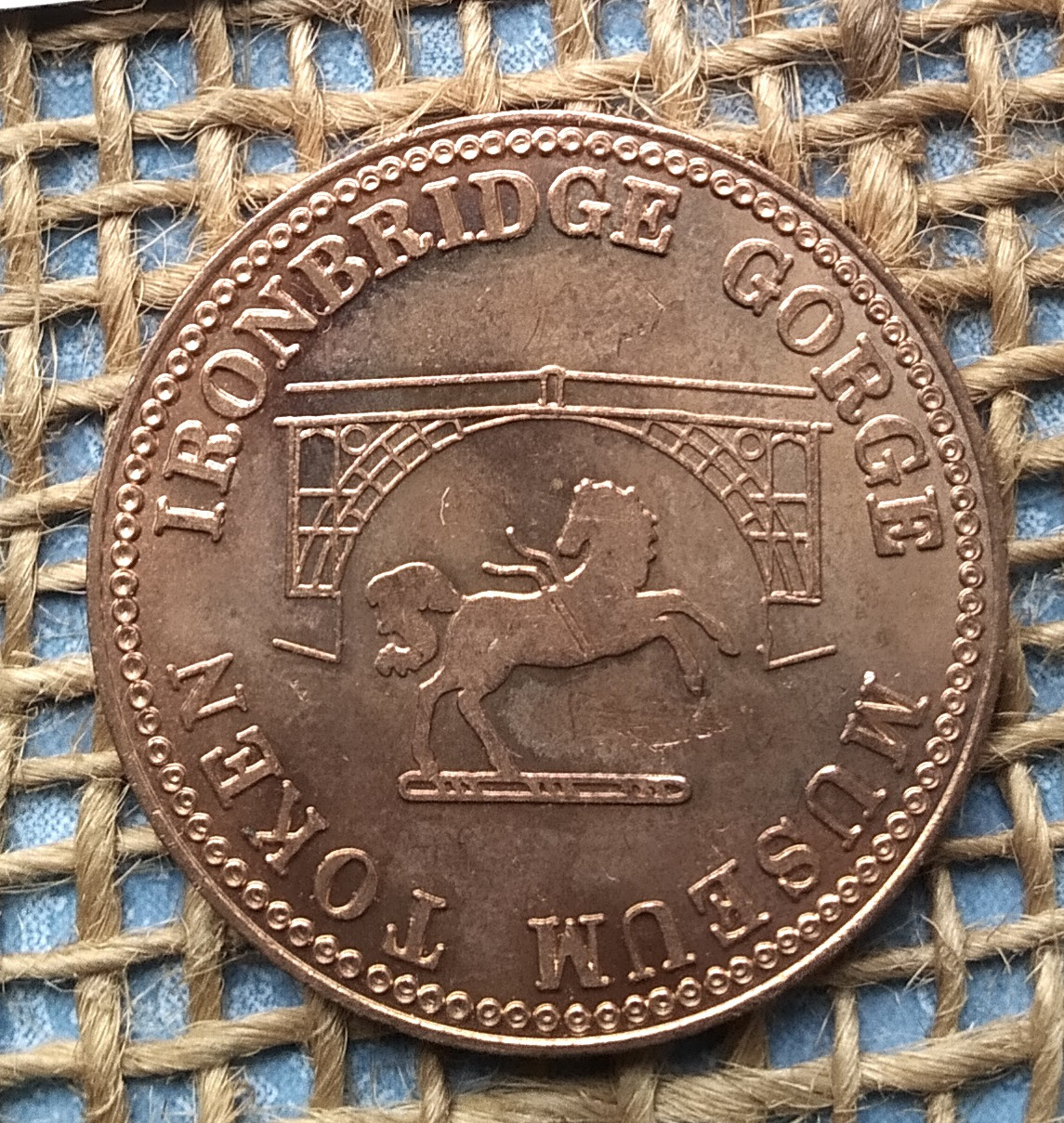 1 пеннi - Жетон музею Айронбрiджскої ущелини - Велика британiя, фото 1